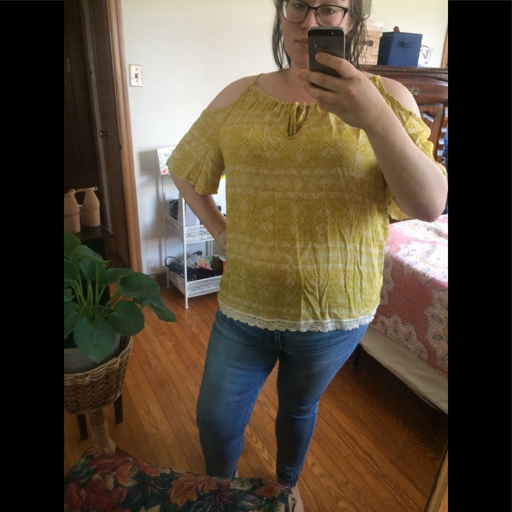 Cold Shoulder Plus Size Top